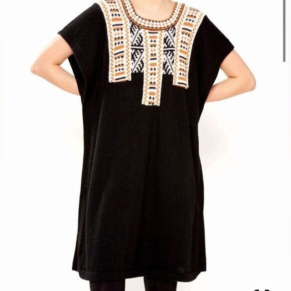 Carolina K Anthropologie Petra poncho style knit dress size large - Picture 7 of 7